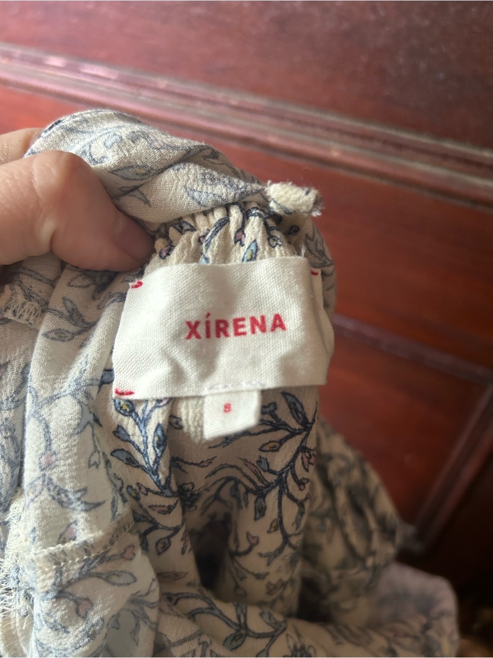 XiRENA Nissa Mini Dress in White Blossom Size Small Ditsy Floral A-Line Boho - Picture 11 of 12